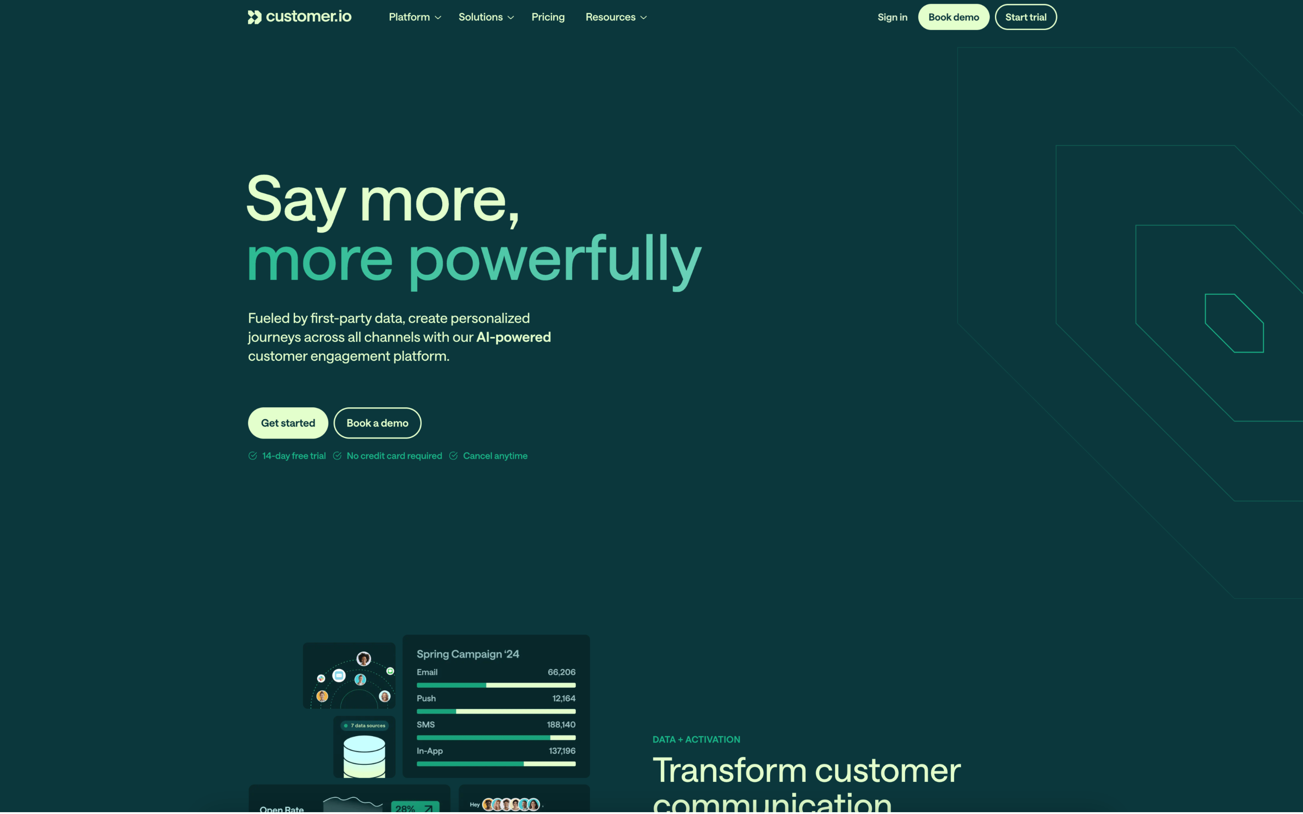 Customer.io screenshot