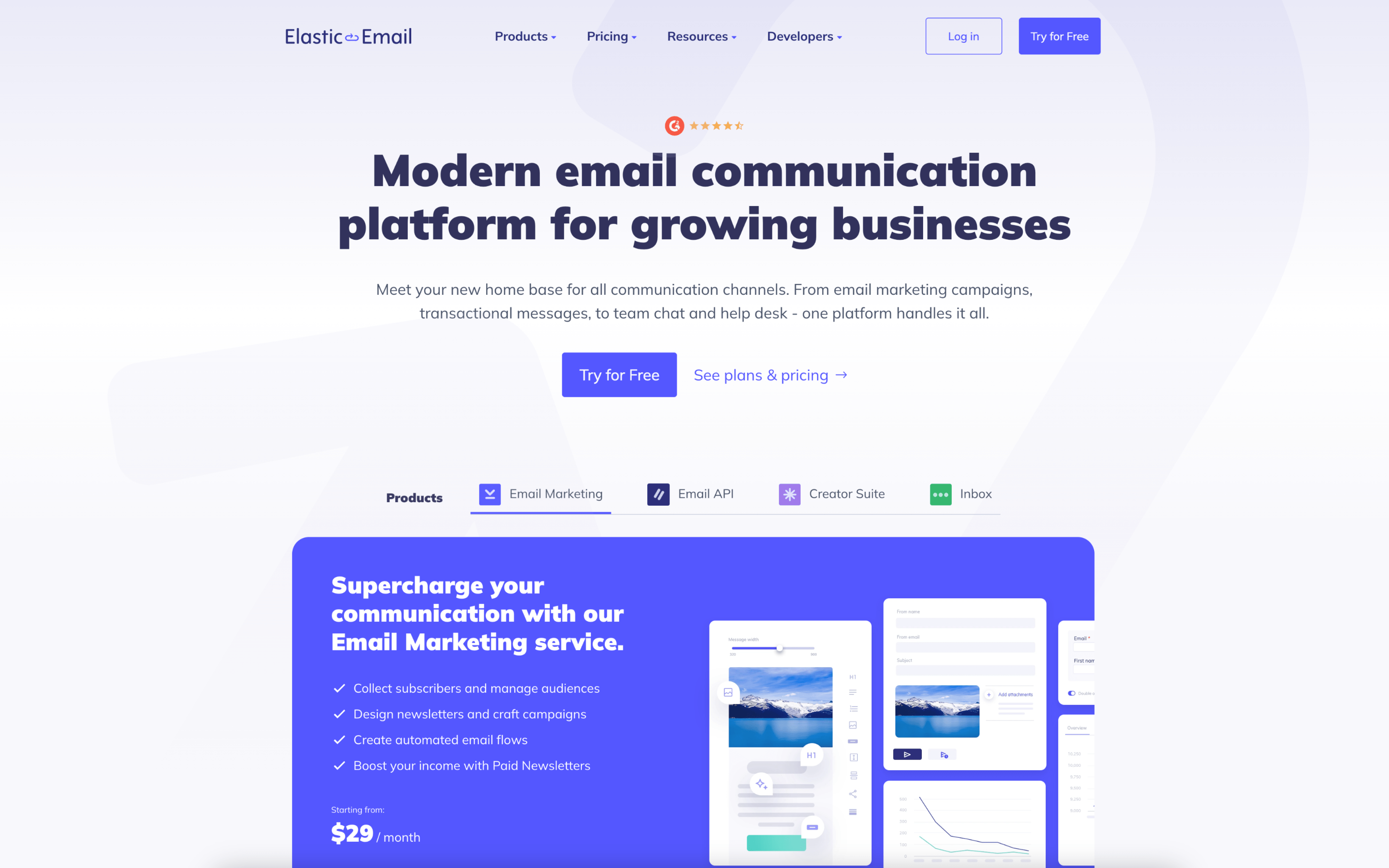 Elastic Email screenshot